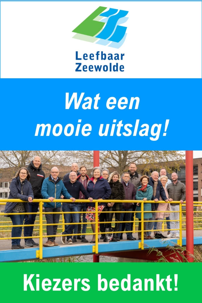 Kiezers bedankt 17 maart 2022