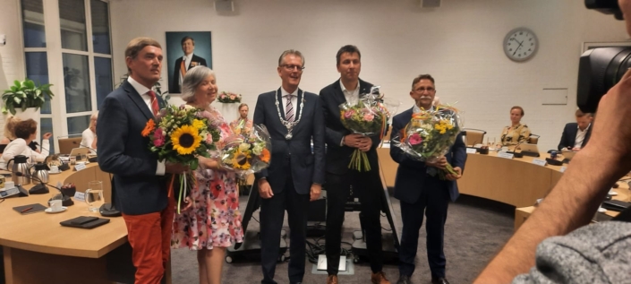 Wethouders na de beëdiging