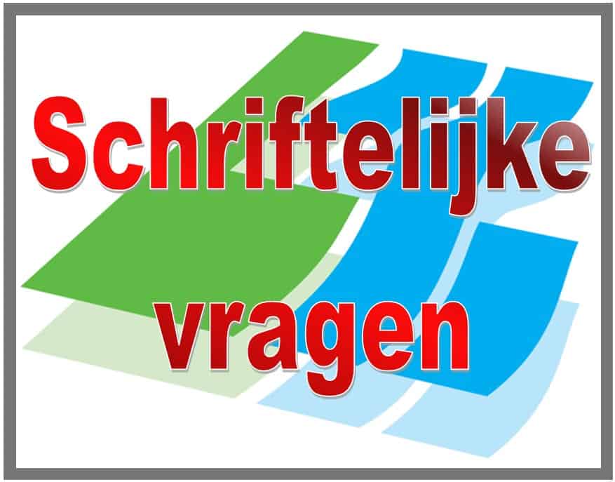 Logo Schriftelijke vragen